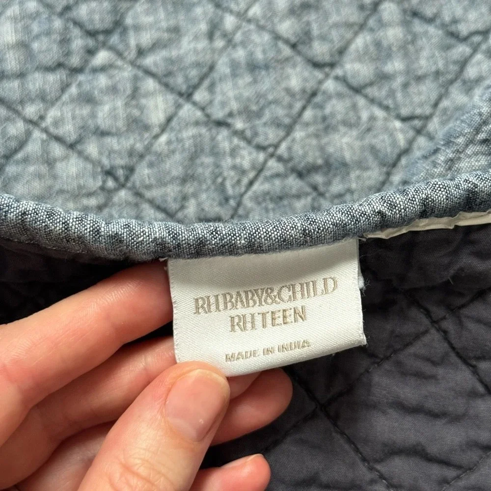 Restoration Hardware  RHTEEN Quilted Twin Coverlet Cotton